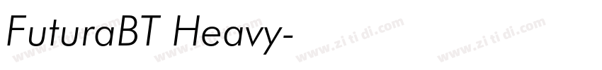 FuturaBT Heavy字体转换